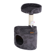 Charcoal Lite Cat Tree with Round House